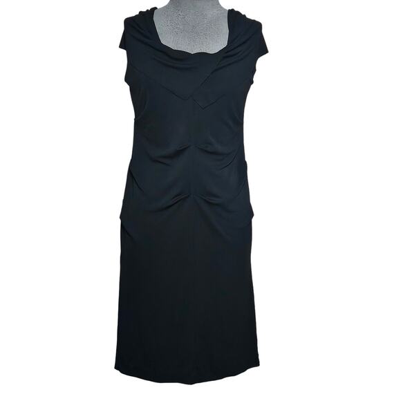 Nicole Miller Black Knee Length Dress Size 10 - Picture 1 of 4